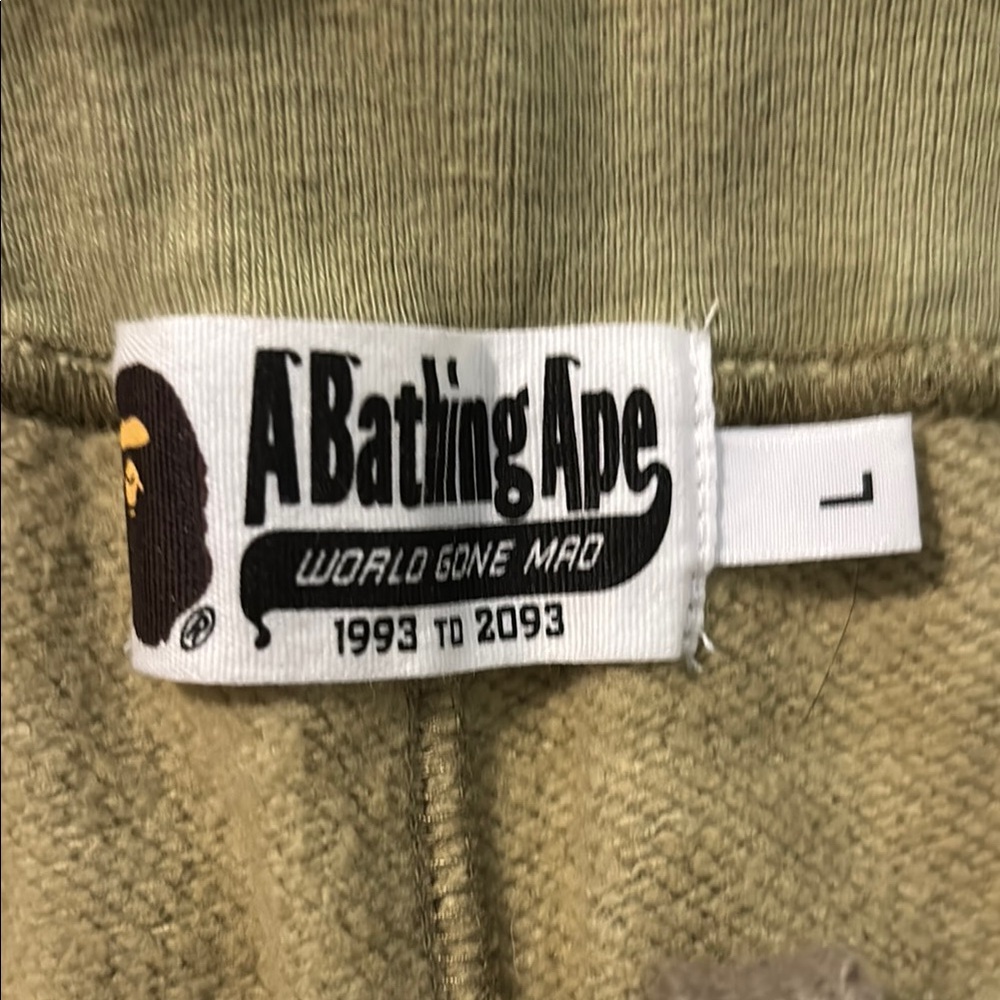 Bape Camo Shark Face Athletic Shorts - Green and Black - Picture 2 of 2